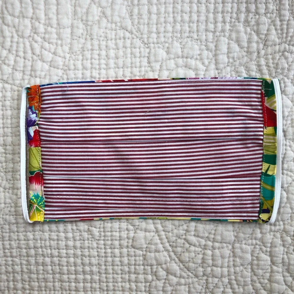 JOHNNY WAS NEW Floral Cotton Face Mask